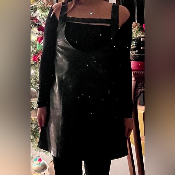 Pinafore Mini Dress - Picture 1 of 8